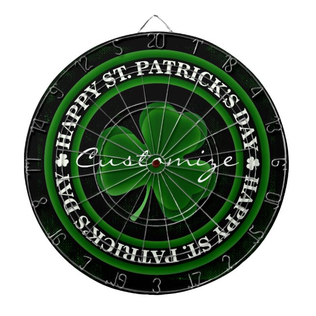 grönt Shamrock St patrick's day Piltavla (Framsidan)