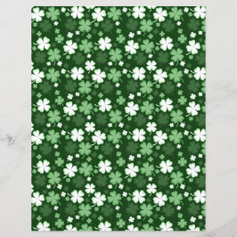 Grönt Shamrock, St. Patrick's Day Scrapbook Papper