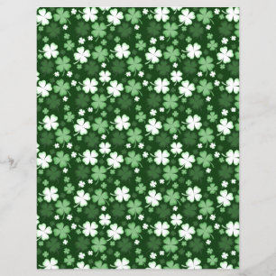Grönt Shamrock, St. Patrick's Day Scrapbook Papper