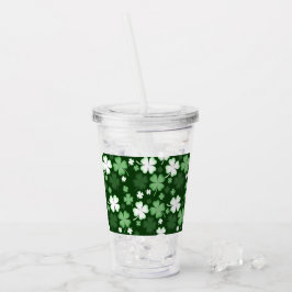 Grönt Shamrock, St. Patrick's Day Take Away Mugg