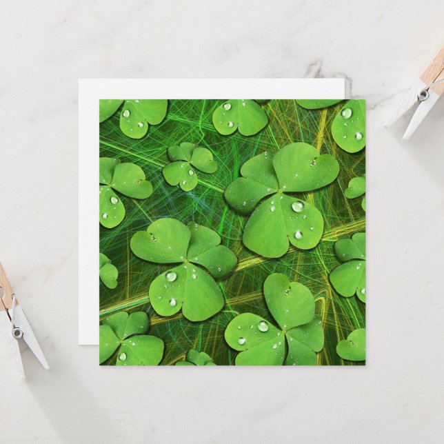 Grönt Shamrock St Patrick's iPhone 5 Fodral-Mate (Fram/Back In Situ)