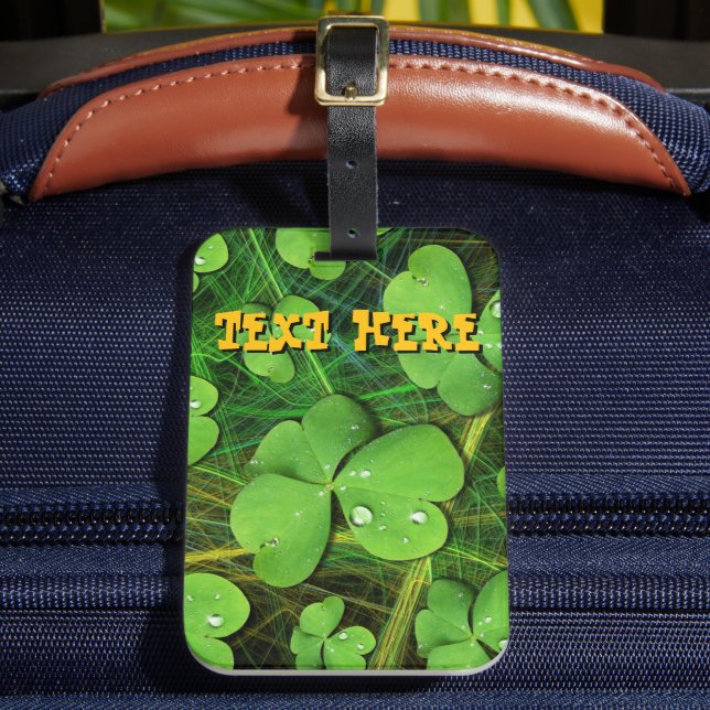 Grönt Shamrock St Patrick's iPhone 5 Fodral-Mate Bagagebricka (Framsida Insitu 2)