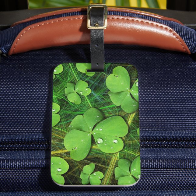 Grönt Shamrock St Patrick's iPhone 5 Fodral-Mate Bagagebricka (Framsida Insitu 2)