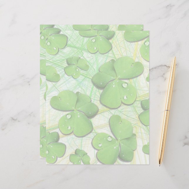 Grönt Shamrock St Patrick's iPhone 5 Fodral-Mate Brevhuvud (Fram/Back In Situ)