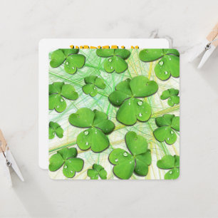 Grönt Shamrock St Patrick's iPhone 5 Fodral-Mate Inbjudningar