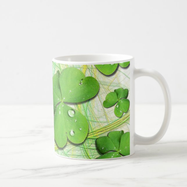 Grönt Shamrock St Patrick's iPhone 5 Fodral-Mate Kaffemugg (Höger)