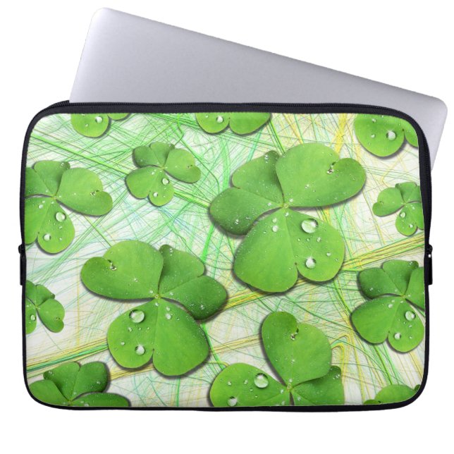 Grönt Shamrock St Patrick's iPhone 5 Fodral-Mate Laptop Fodral (Framsidan)