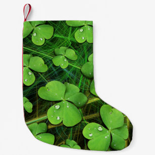 Grönt Shamrock St Patrick's iPhone 5 Fodral-Mate Liten Julstrumpa