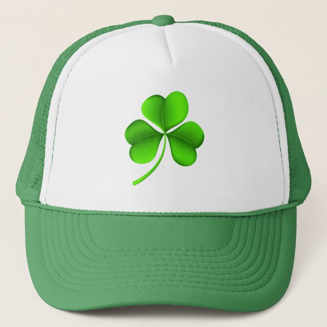 Grönt Shamrock thcent Keps (Framsida)