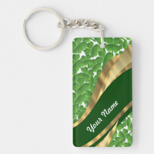 Grönt shamrockmönster