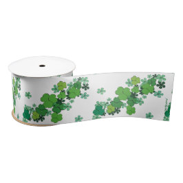 Grönt Shamrocks & Daisys St Patrick's Ribbon