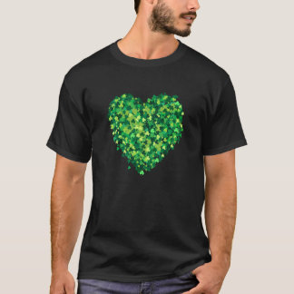 Grönt Shamrocks for St patricks day and all da T Shirt