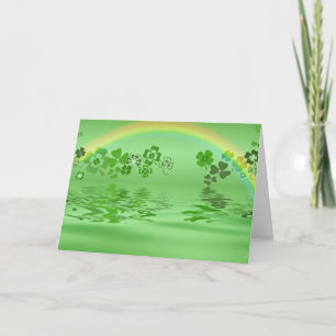 Grönt Shamrocks Kort