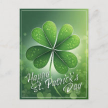 Grönt Shamrocks Lycklig St. Patrick's Day (8) c