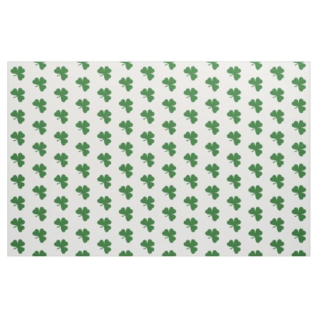 Grönt Shamrocks Mönster St. Patrick's Day Tyg (Fat Quarter)