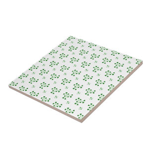 Grönt Shamrocks Mönster Tile Kakelplatta