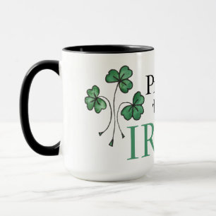Grönt Shamrocks Proud att bli Irish Ringer Mugg