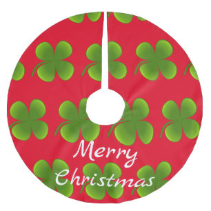 Grönt Shamrocks Thunder_Cove Julgransmatta Borstad Polyester