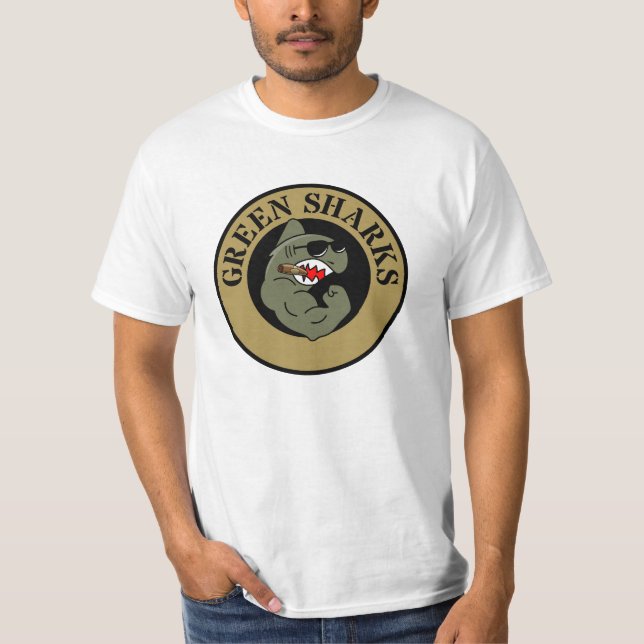 GRÖNT SHARKS STANDARD T-SHIRT (Framsida)