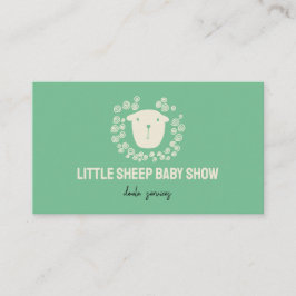 Grönt Sheep New Born Baby Doula Visitkort