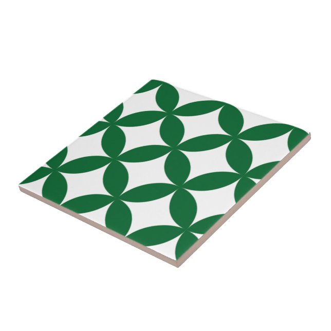 Grönt Shippo Ceramic Tile Kakelplatta (Sidan)