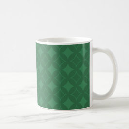 Grönt Shippo mönster Kaffemugg