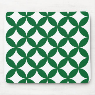 Grönt Shippo Mönster Mousepad Musmatta