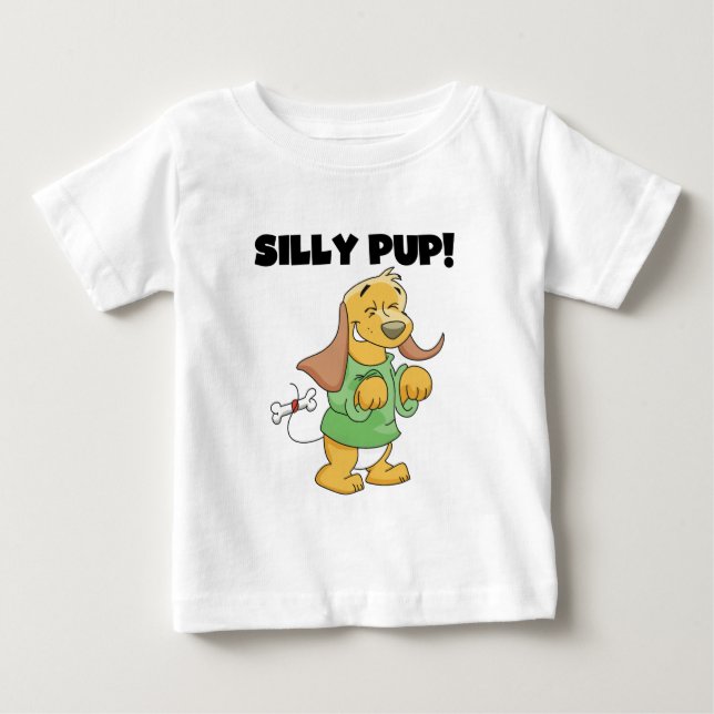 Grönt Shirt Fånig Valp Tshirts och Gifts (Framsida)