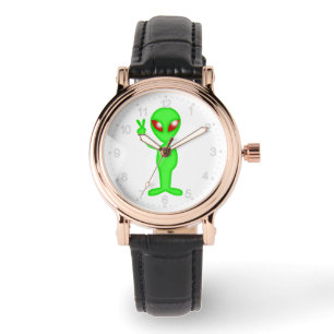 Grönt silhuette armbandsur