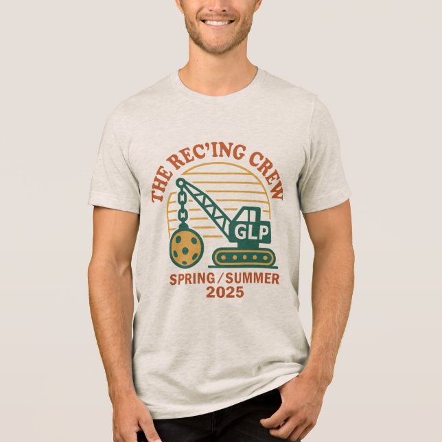 Grönt Sjö Rec Court T Shirt (Framsida)