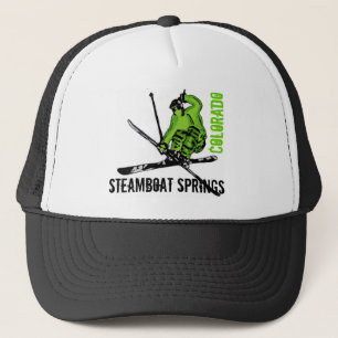 Grönt-skidtemat Steamboat Vår Colorado Truckerkeps