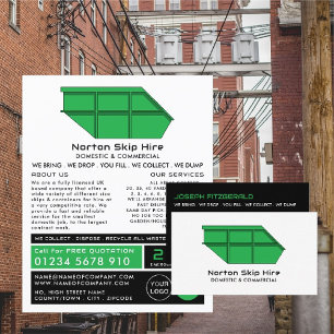 Grönt Skip, Skip/Dumpster Company Advertising Reklamblad