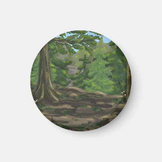 Grönt Skogen Magnet