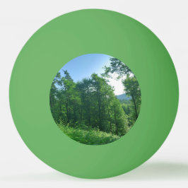 Grönt Skogslandskap Pingisboll