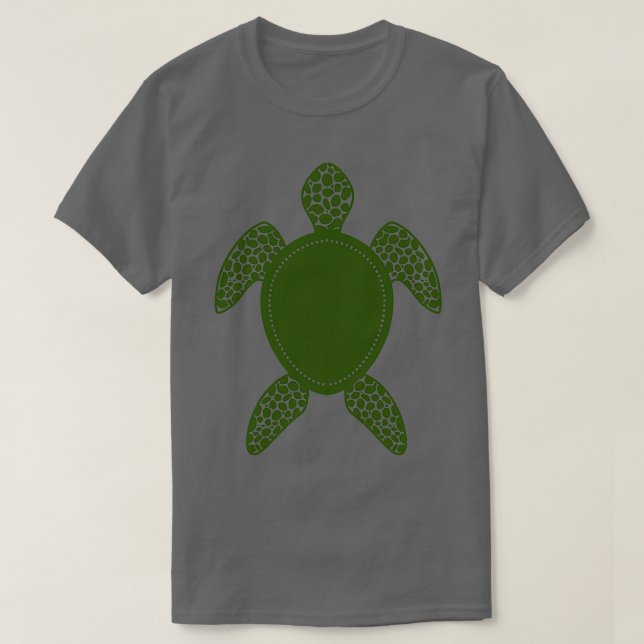 grönt sköldpadda 1 t shirt (Design framsida)