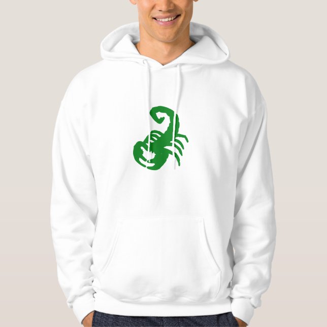 Grönt Skorpionemblem Tröja – Andlig  Hoodie (Framsida)