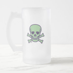 Grönt Skull, fryst mugg