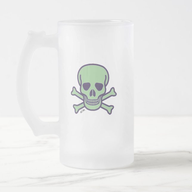 Grönt Skull, fryst mugg (Vänster)