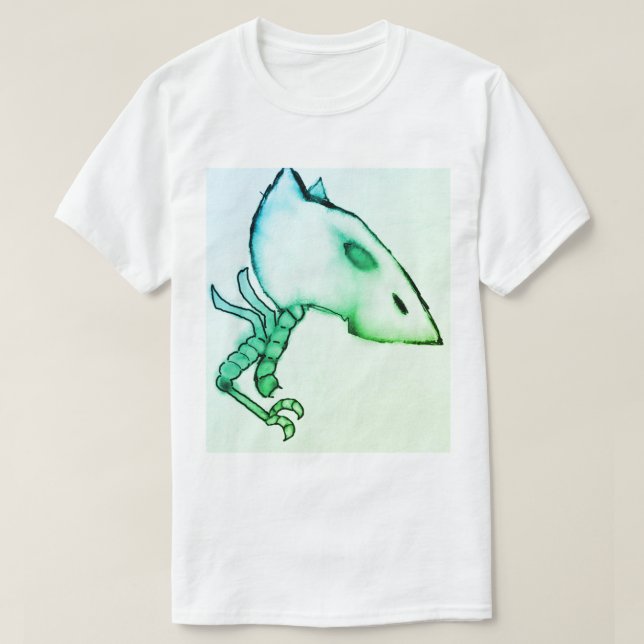 Grönt Skulltapp T Shirt (Design framsida)