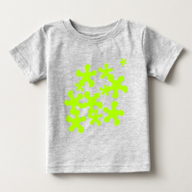 grönt slime grått roligt söt t shirt (Framsida)