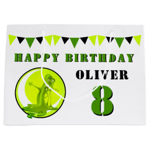 Grönt Slime Monster Funny Kid's Birthday
