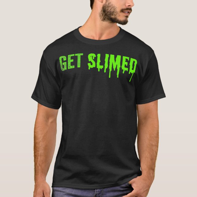 Grönt Slime Shirt Get Slimed Slime Gift Ge T (Framsida)