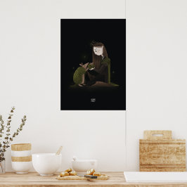 GRÖNT SNÄCKA ARMADILLO av Alexandra Dikaia Poster