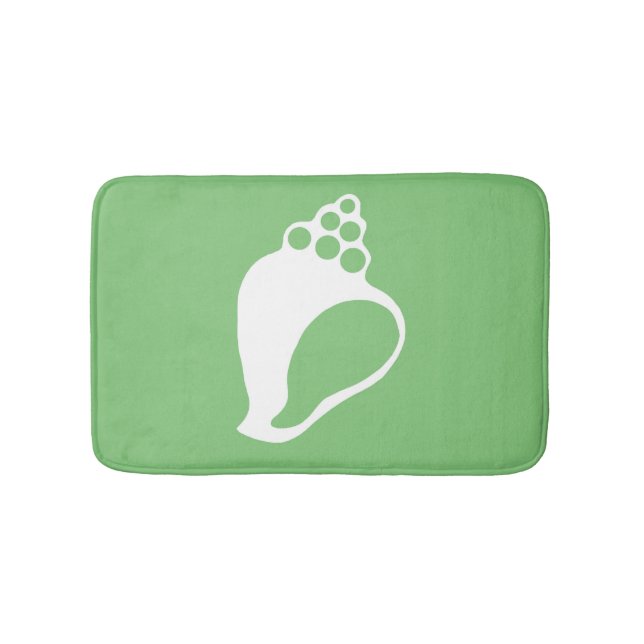 Grönt Snäcka Bathroom Mat Badrumsmatta (Framsidan)