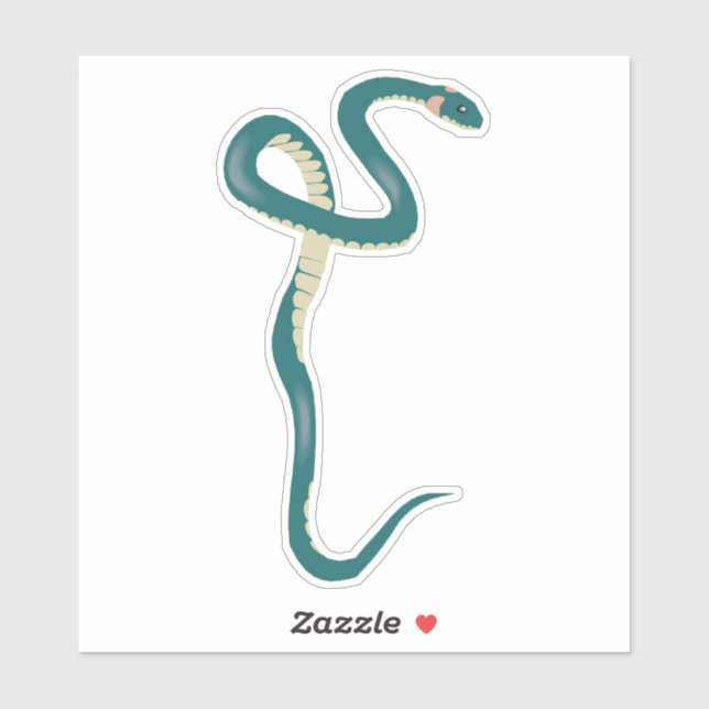 Grönt Snake Klistermärken (Ark)
