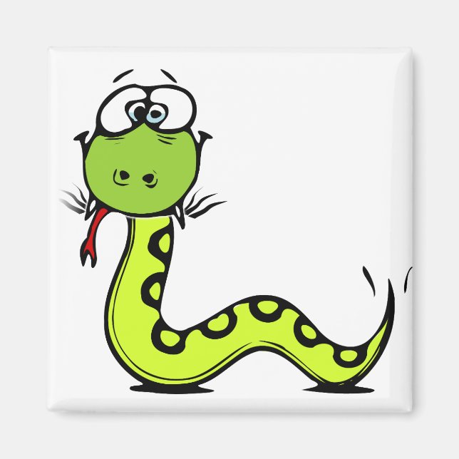 Grönt Snake Magnet (Framsidan)