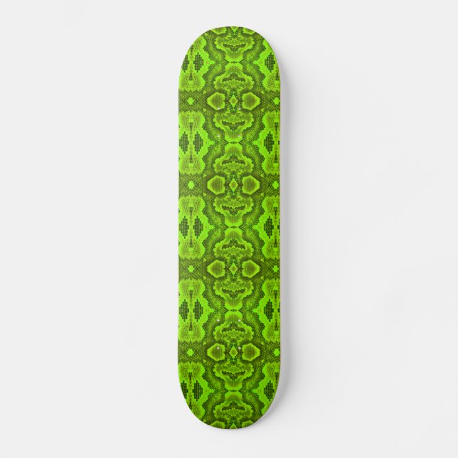 Grönt Snake Struktur SkateBoard (Framsida)
