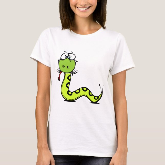 Grönt Snake T Shirt (Framsida)