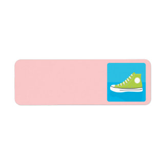 Grönt Sneaker Returadress Etikett