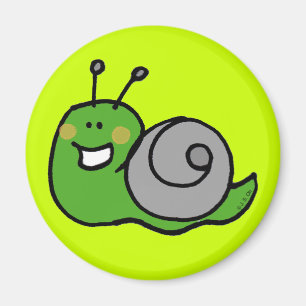 Grönt snigel magnet